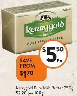 Foodworks Kerrygold Pure Irish Butter offer