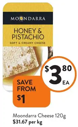 Foodworks Moondarra Cheese offer