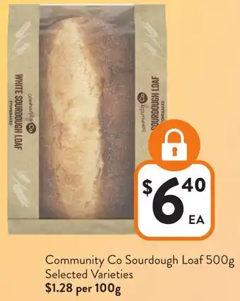 Foodworks Community Co Sourdough Loaf offer