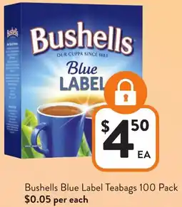 Foodworks Bushells Blue Label Teabags offer