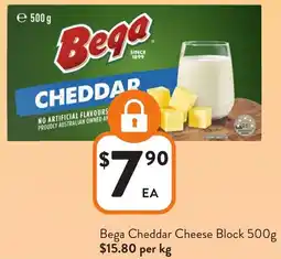 Foodworks Bega Cheddar Cheese Block offer