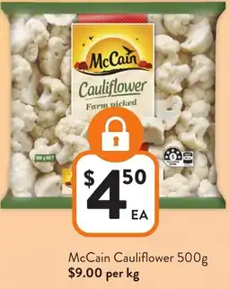 Foodworks McCain Cauliflower offer