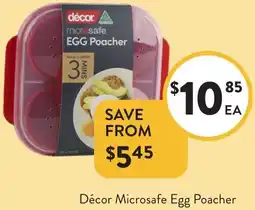 Foodworks Décor Microsafe Egg Poacher offer
