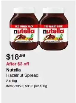 Costco Nutella offer