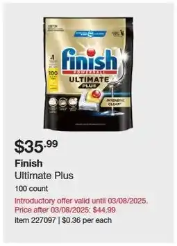 Costco Finish offer