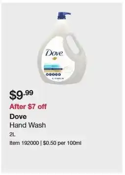 Costco Dove offer
