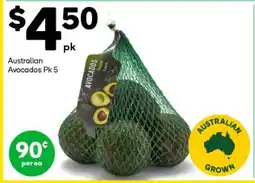 Woolworths Australian Avocados Pk 5 offer
