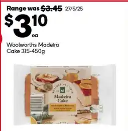 Woolworths Woolworths Madeira Cake 315-450g offer