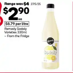 Woolworths Remedy Sodaly Varieties 330ml – From the Fridge offer