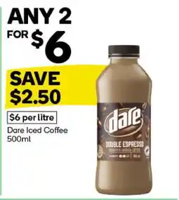 Woolworths Dare Iced Coffee 500ml offer