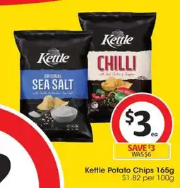 Coles Kettle Potato Chips 165g offer