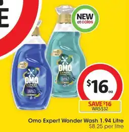 Coles Omo Expert Wonder Wash 1.94 Litre offer