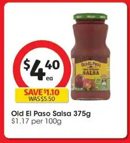 Coles Old El Paso Salsa 375g offer