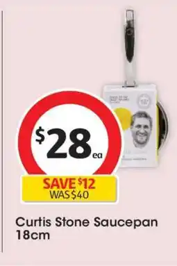 Coles Curtis Stone Saucepan 18cm offer
