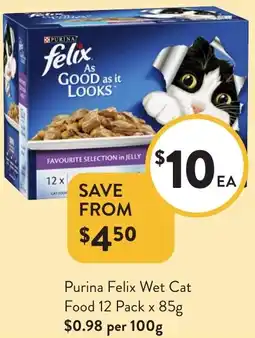 Foodworks Purina Felix Wet Cat Food offer