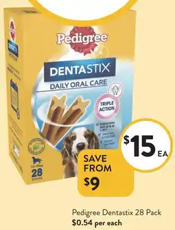Foodworks Pedigree Dentastix offer