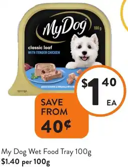 Foodworks My Dog Wet Food Tray offer