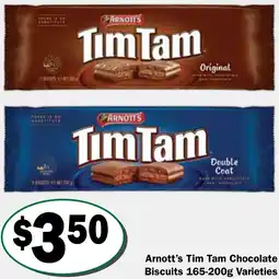 Friendly Grocer Arnott's Tim Tam Chocolate Biscuits offer