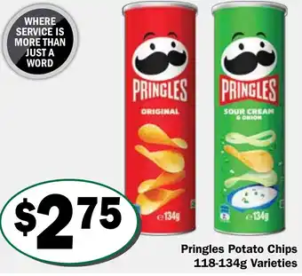 Friendly Grocer Pringles Potato Chips offer