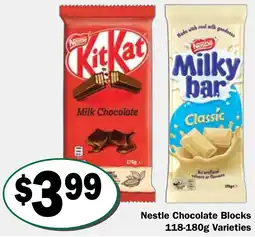 Friendly Grocer Nestle Chocolate Blocks offer