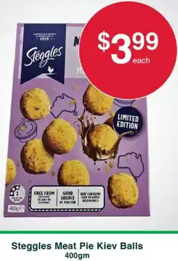 Australian Butchers Store Steggles Meat Pie Kiev Balls offer