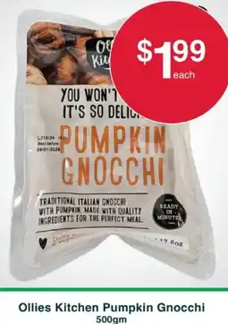 Australian Butchers Store Ollies Kitchen Pumpkin Gnocchi offer