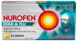 Discount Drug Stores Nurofen Cold & Flu 24 Tablets offer