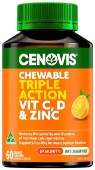 Discount Drug Stores Cenovis Chewable Triple Action Vit C, D & Zinc 60 Tablets offer