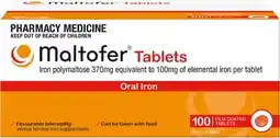 Discount Drug Stores Maltofer Oral Iron 100 Tablets offer