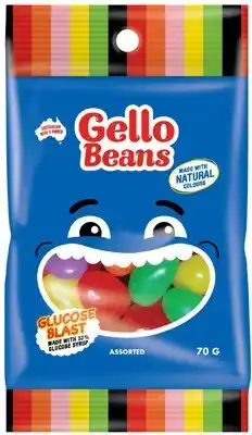 Discount Drug Stores Gello Beans Assorted 70g offer