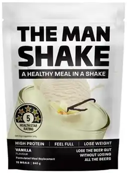 Discount Drug Stores The Man Shake Vanilla Flavour 840g offer