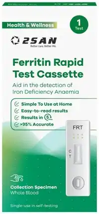 Discount Drug Stores 2San Ferritin (Iron) Rapid Test Cassette 1 Pack offer