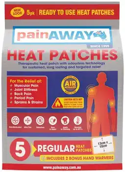 Discount Drug Stores Pain Away Heat Patches Regular 5 Pack offer