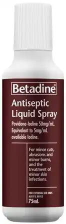 Discount Drug Stores Betadine Antiseptic Liquid Spray 75mL offer
