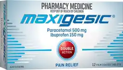 Discount Drug Stores Maxigesic Double Action Pain Relief 12 Tablets offer