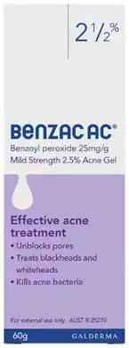 Discount Drug Stores Benzac AC Mild Strength 2.5% Acne Gel 60g offer