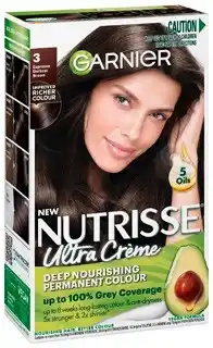 Discount Drug Stores Garnier Nutrisse Ultra Crème Hair Colour 3.0 Espresso Darkest Brown offer