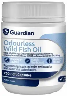 Discount Drug Stores Guardian Odourless Wild Fish Oil 200 Capsules offer