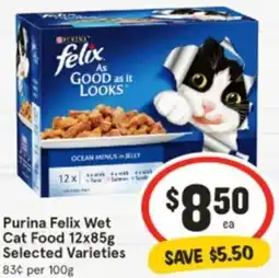 IGA Purina Felix Wet Cat Food offer