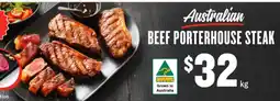 IGA Beef Porterhouse Steak offer