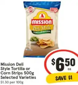 IGA Mission Deli Style Tortilla or Corn Strips offer