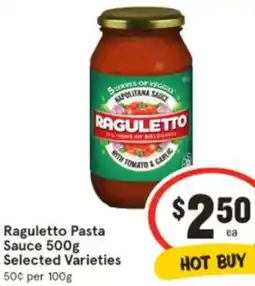 IGA Raguletto Pasta Sauce offer