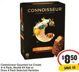 IGA Connoisseur Gourmet Ice Cream, Nestlé Kit Kat or Oreo offer