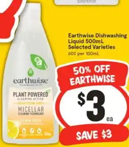 IGA Earthwise Dishwashing Liquid offer