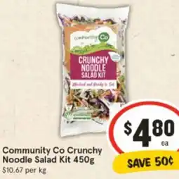 IGA Community Co Crunchy Noodle Salad Kit offer