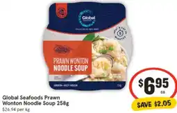 IGA Global Seafoods Prawn Wonton Noodle Soup offer