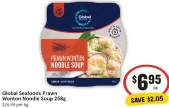 IGA Global Seafoods Prawn Wonton Noodle Soup offer