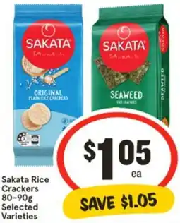 IGA Sakata Rice Crackers offer