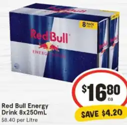 IGA Red Bull Energy Drink offer