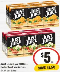 IGA Just Juice offer